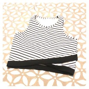 Glyder high neck sports bra crop top